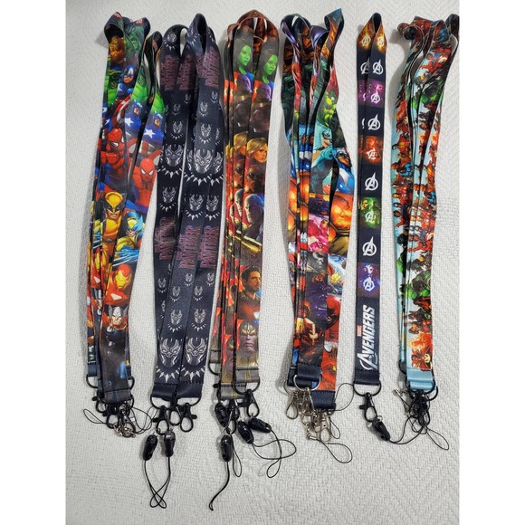 Marvel Other - Wholesale Lot (19) Marvel Lanyards Black Panther Hulk Captain America Avengers